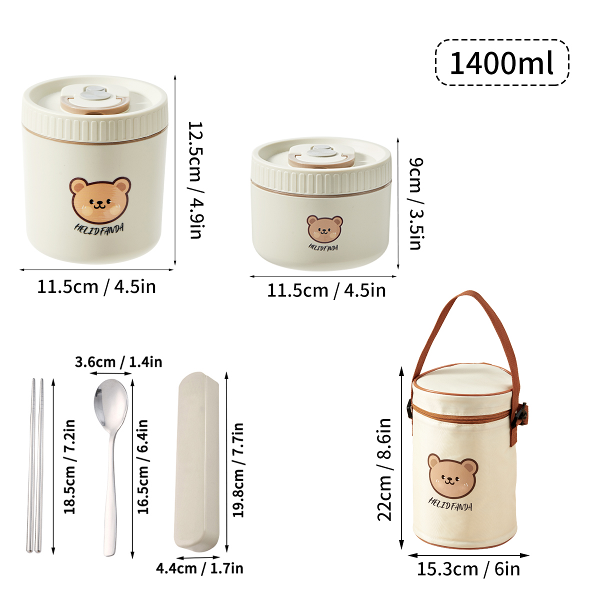 WORTHBUY Portable Insulated Lunch Box 304 Stainless Steel Fruit Salad Food Container Leak-proof Bento Box Microwave Heatable: green