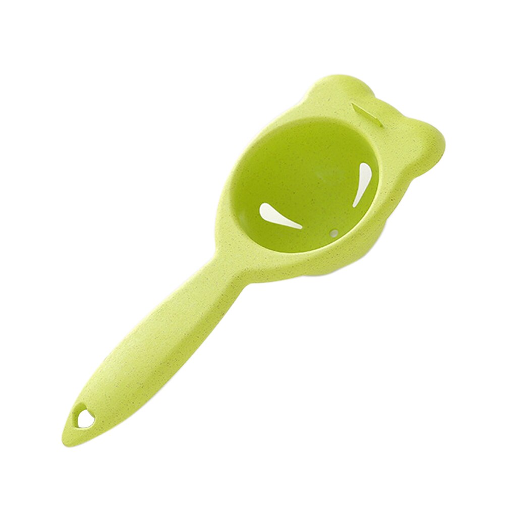 Utensilio para hornear pasteles, divisor tamiz, herramienta de cocina artesanal, separador de yema y clara de huevo, separador de huevos de plástico de grado alimenticio: green