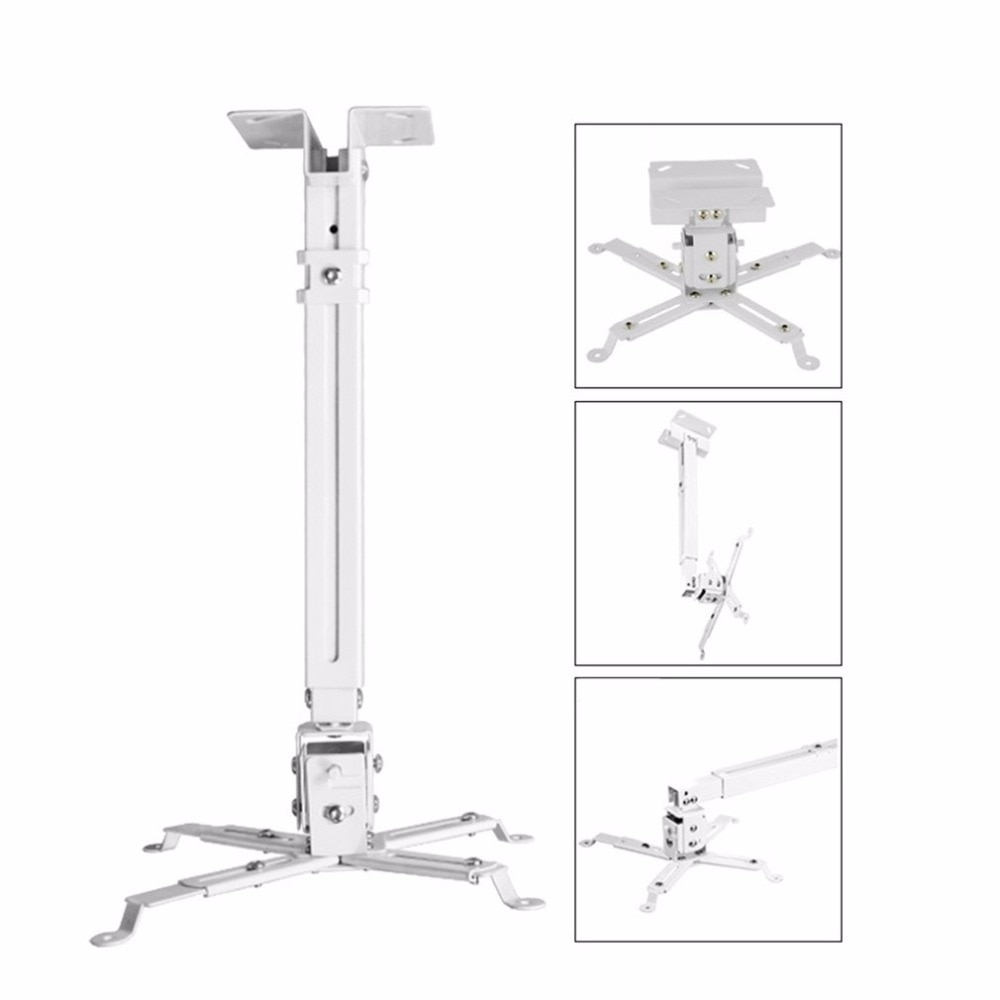 Universal Projector Bracket Retractable Extendable Adjustable Ceiling Mount Wall Bracket 5kg Loading Capacity Hanging Bracket