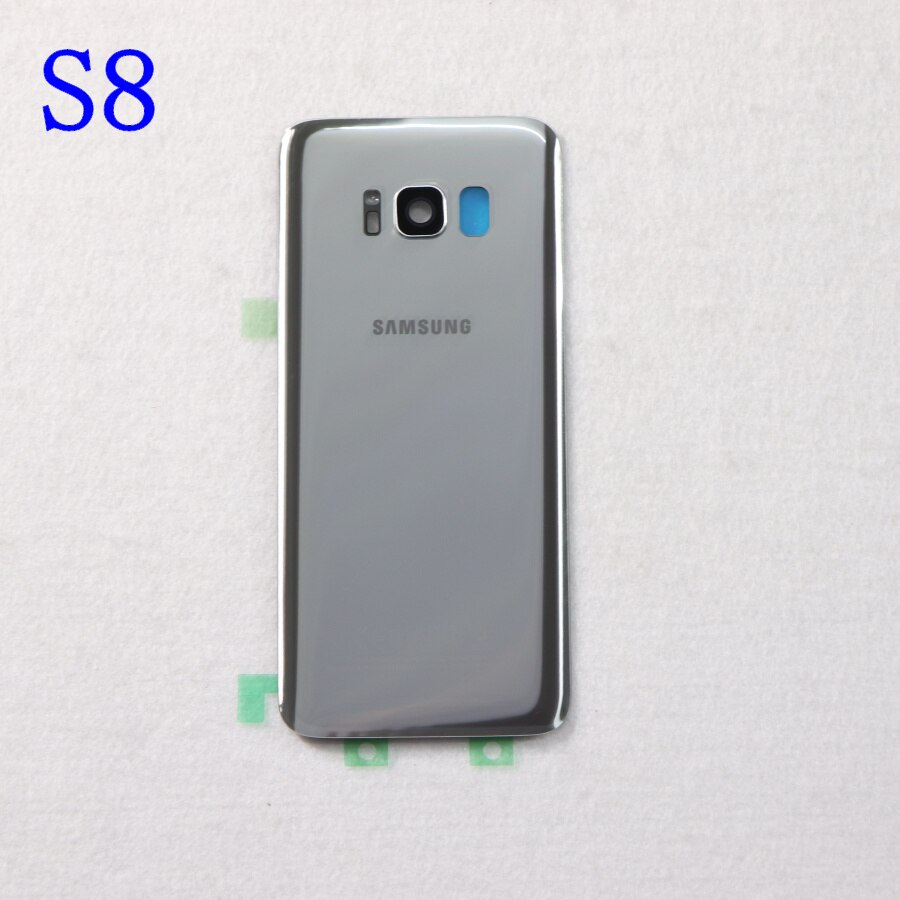 Cover posteriore in vetro per SAMSUNG Galaxy S8 G950, custodia posteriore in vetro G950FD S8 Plus S8 G955, G955FD, G955FD, G955FD: S8 Silver