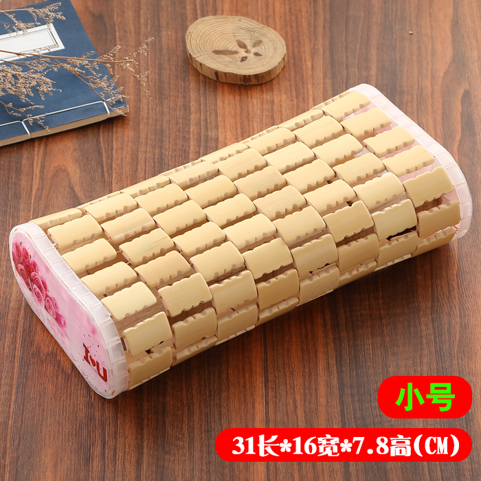 Summer Hollow Bamboo Hollow Bamboo Cervical Pillow Grain Cool Pillow Sweat Bamboo Pillow No Collapse No Deformation Single Male: 04