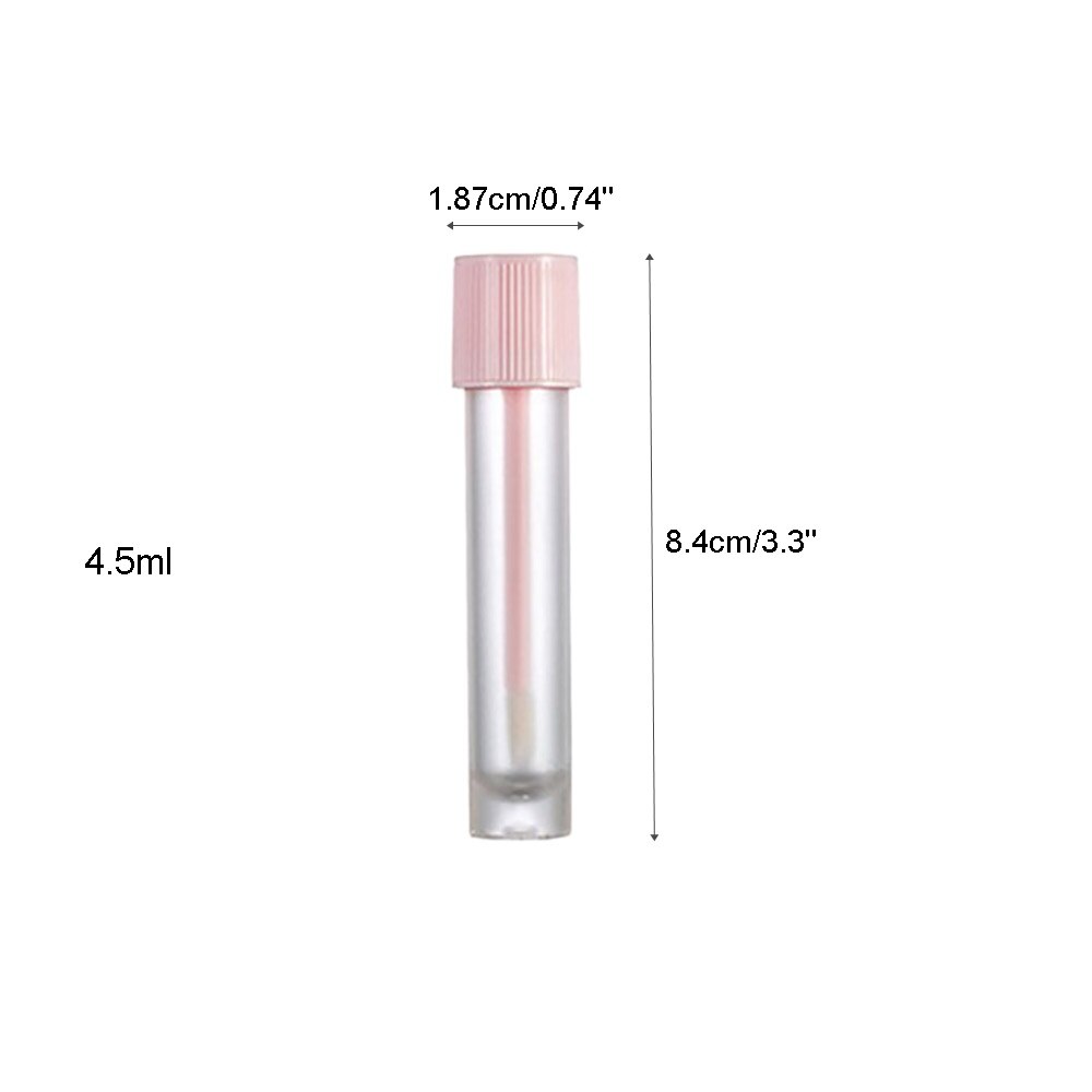 1/5 stk nyheds centrifugalrør formet lipgloss rør tomme genopfyldelige læbepomade flasker hætteglas beholdere med læbe børste