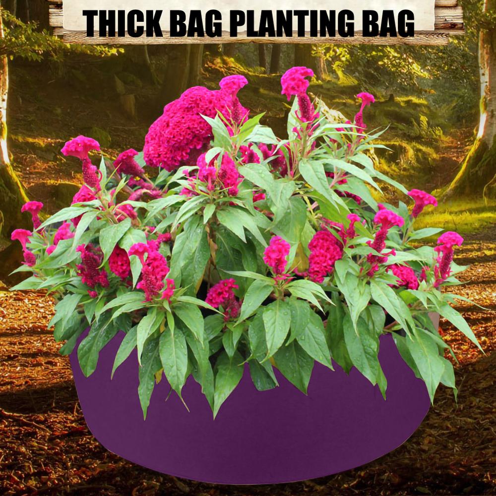 Stof hævet havepose 30 gallons rund haveplantebeholder voksepose åndbar filt plantepotte til planter planteskolepotte