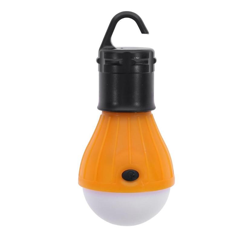 mini utendørs 3 ledet 800lm camping telt pære lys nødlampe utendørs underholdning telt pære belysning: Oransje