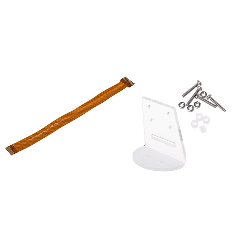 -Camera Cable For Raspberry Pi Zero V1.3 (15Cm) &amp; Acrylic Holder Camera Mount Bracket For Raspberry Pi 3 B+/ 3 Mounting Brack