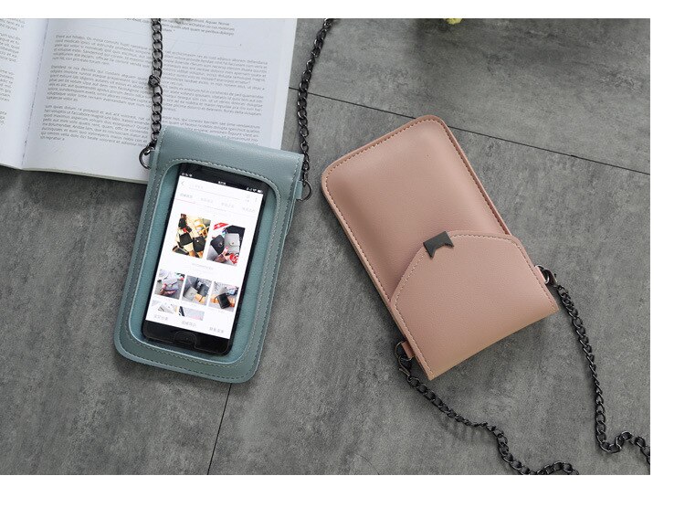 Sac pour téléphone portable Simple rétro pour femmes, sacoches à rabat Transparent, Mini sac à bandoulière mignon,