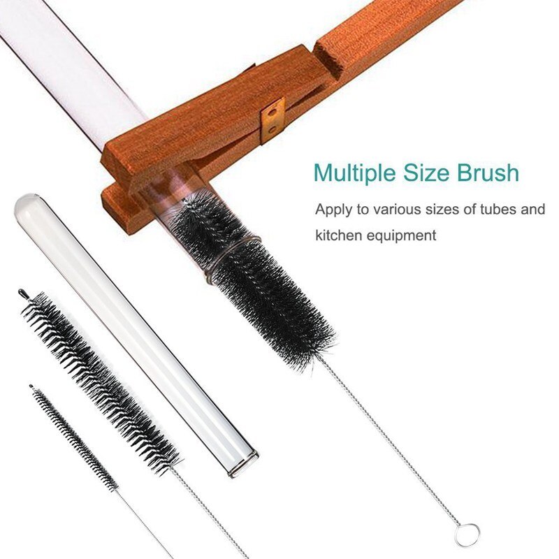 Bottle Brush,Bottle Cleaning Brushes, Cleaning Brush, Cleaner for Narrow Neck Bottles Cups with Hook, Set of 10 pcs