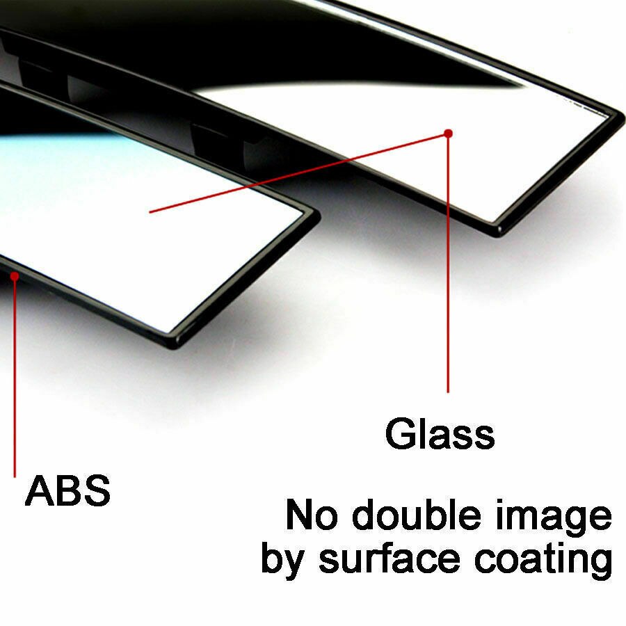 Car Trailer Truck 300mm Panoramic Curved Convex Mirror Interior Rear View Mirror Wide View RV Camper Accessories Universal