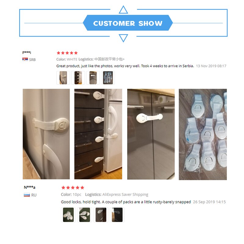 5 Stks/partij Baby Ladeblokkering Kinderen Beveiliging Kind Lade Deur Sloten Kabinet Kast Veiligheid Kids Sloten Voor Garderobe