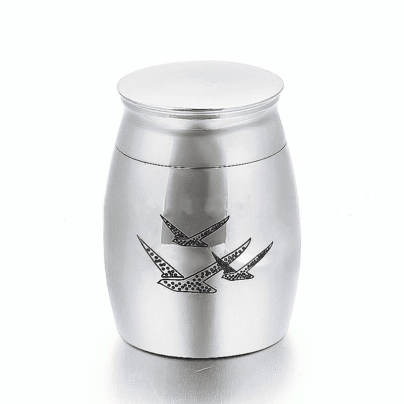 Pet Cremation Urns Lettering Engraving Stainless Steel Ash Memorial Container Dog Cat Resting Place Storage Holder Pet Urn ZA26: color5