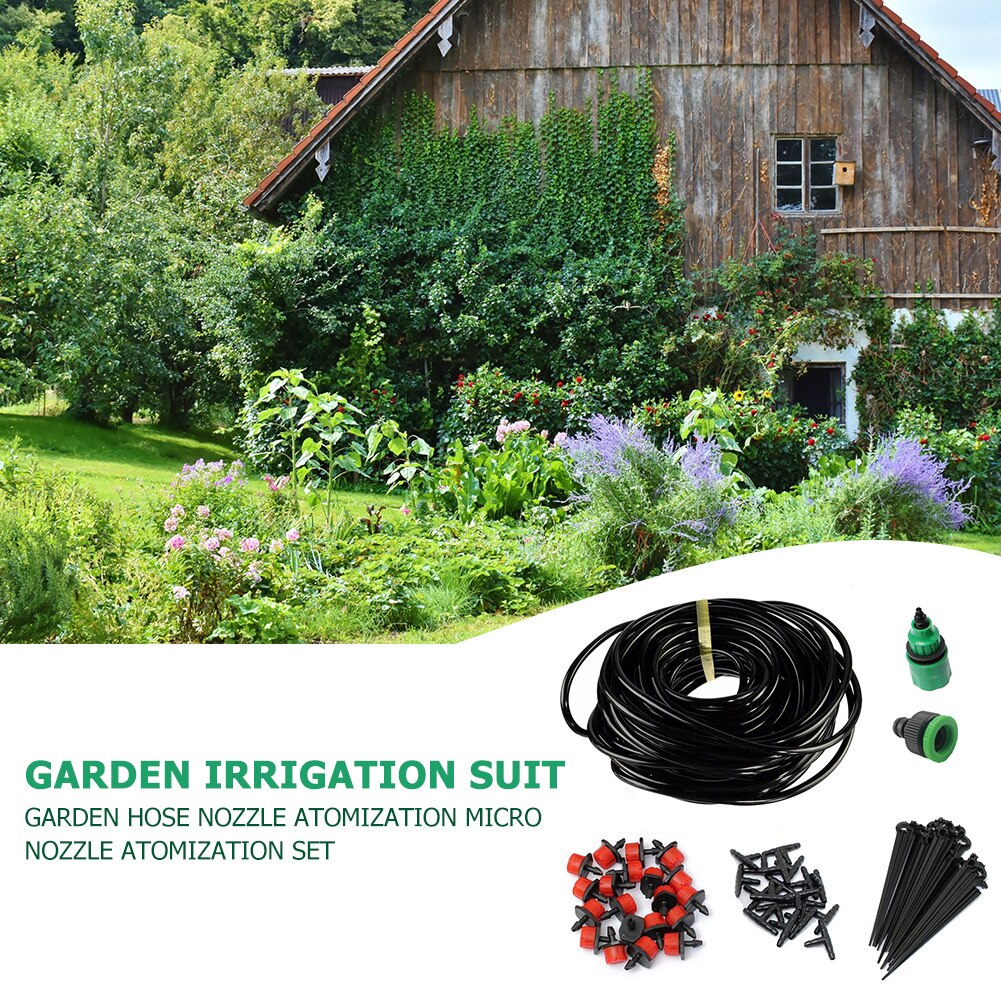 10m-50m Automatic Watering Device Intelligent Drip Garden Watering System Irrigation Drip Irrigation Set Fountain Sprinkler