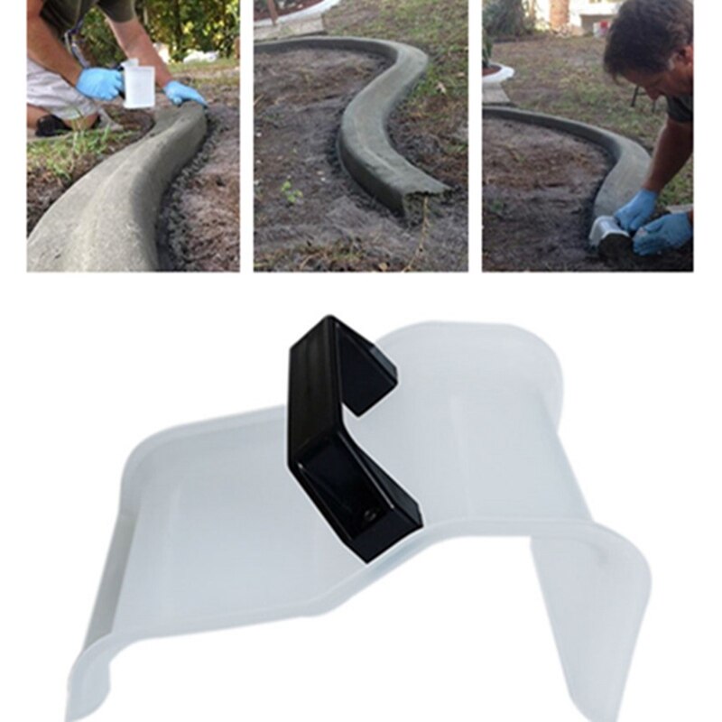 Garden DIY Modeling Plastic Soil Plaster Flooring Grout Plastering Garden Concrete Trowel Garden Yard Curb Tool Skimming Tile