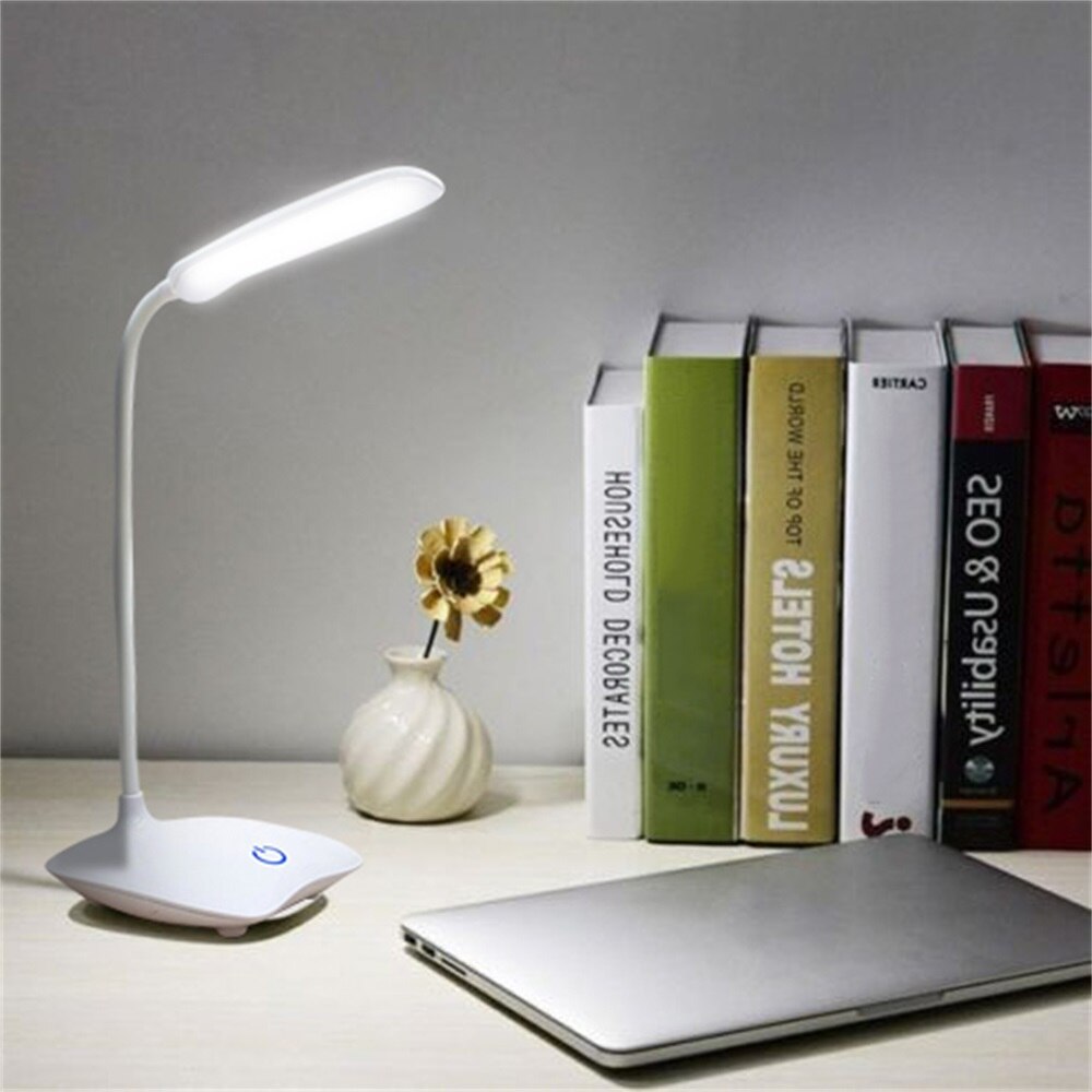 Usb genopladelig 3 modes justerbar led skrivebordslampe elev studie lys 360 graders fri led bord læselampe