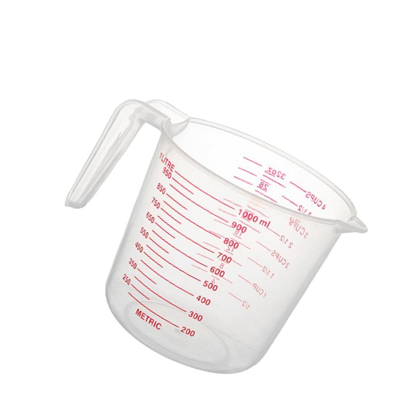 Tasses de mesure du liquide de 1000ml | Outils de cuisine de cuisson, tasse de mesure du Volume de mesure du plastique, tasse d'échelle