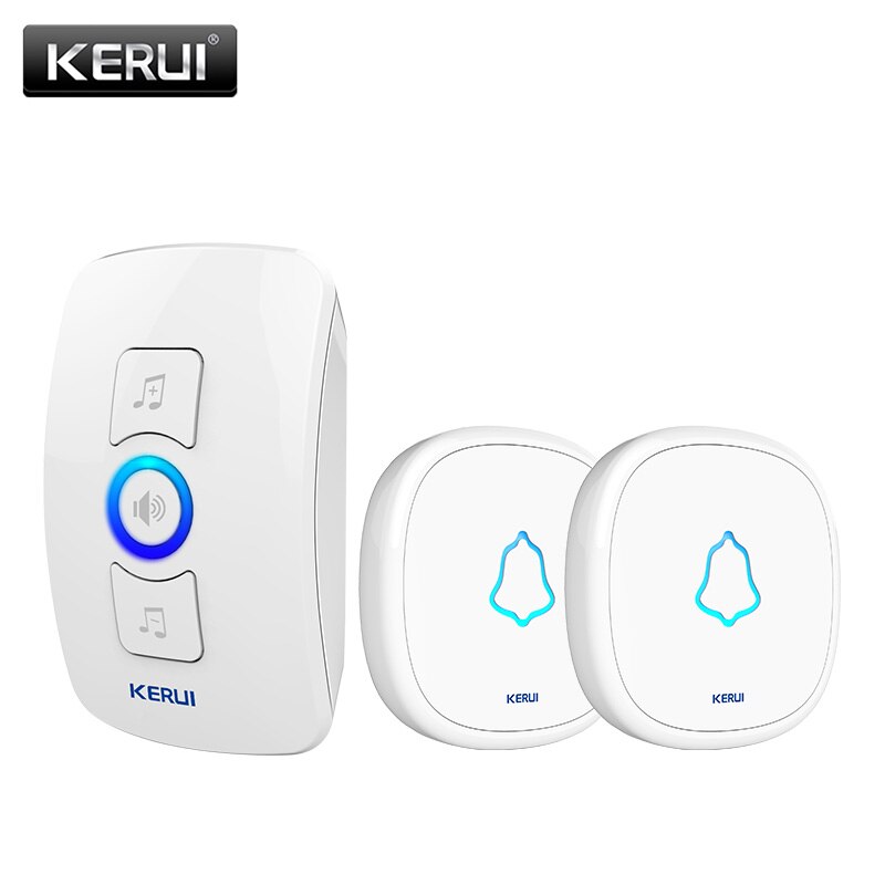 KERUI Waterproof Touch Doorbell Button Wireless SOS Emergency Button 433MHz Alarm Accessories For KERUI Doorbel Alarm System: Brown