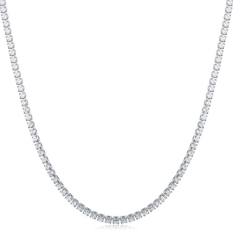 35cm+5cm 2mm gelbgoldene tennis-zirkonia-kette kurze choker-halskette für damen und mädchen schmuck collier collares kolye kette 14 ": Weiße farbe, weiße zirkonia