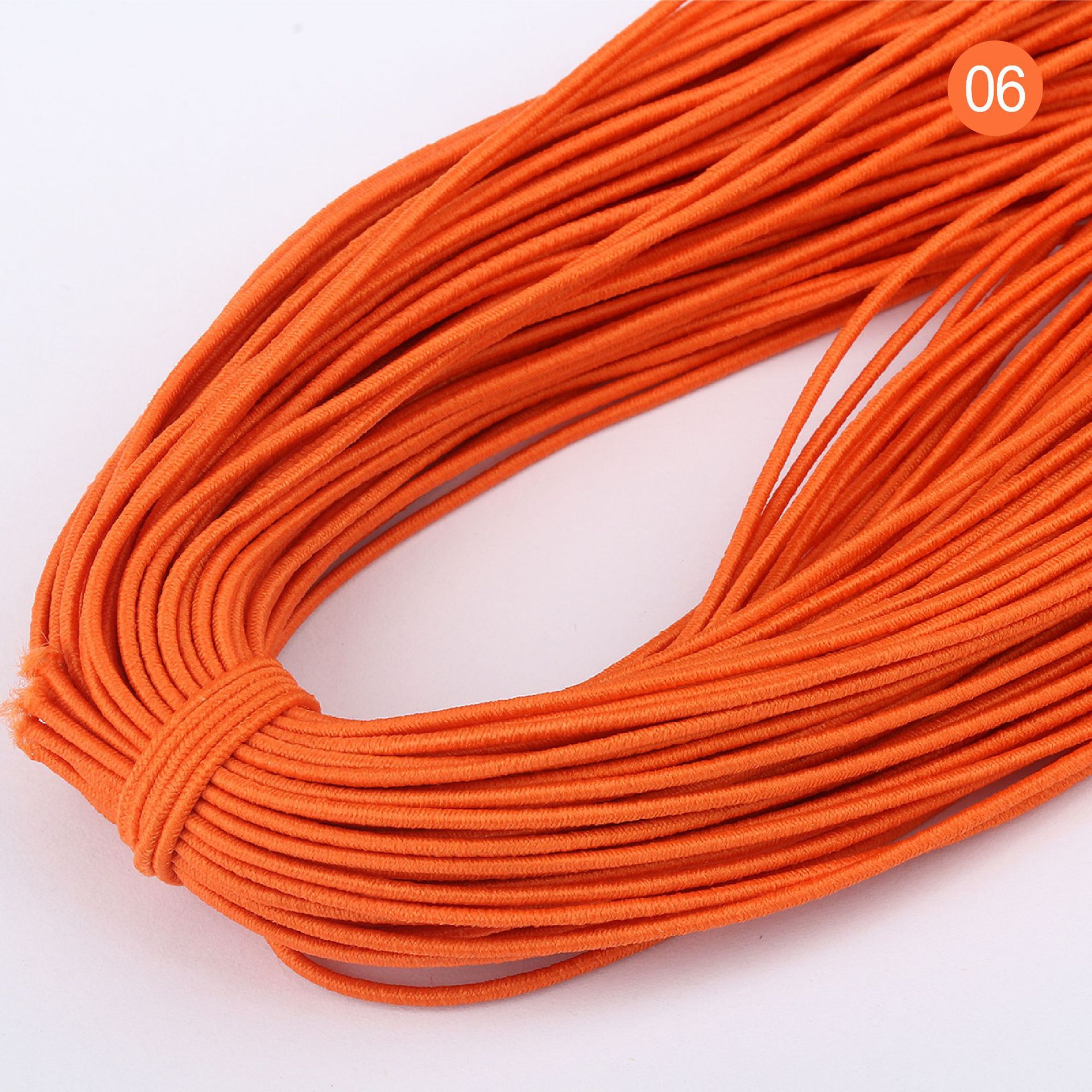 80 mx 1mm miljøvennlig ledning sy elastiske bånd tau armbånd perler strenger gummibånd for hår sløyfe plagg gjør-det-selv håndverk  ky585: 06