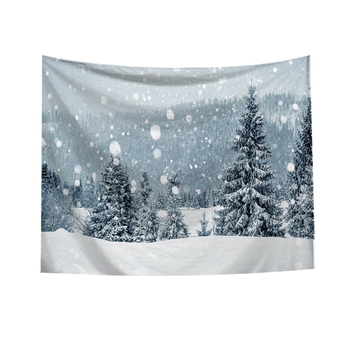Wall Hanging Tapestry Merry Christmas Tree Reindeer Fireplace Winter Forest Tapestry Bedroom Living Room Dorm boho decor: 3