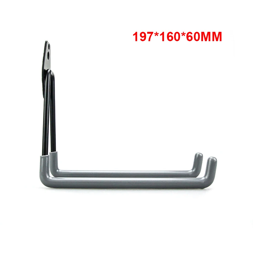 Crochet métallique robuste de 5 tailles, organisateur de Garage, support mural antidérapant, crochets de suspension de vélo, crochet de rangement pour échelles, outil de jardin