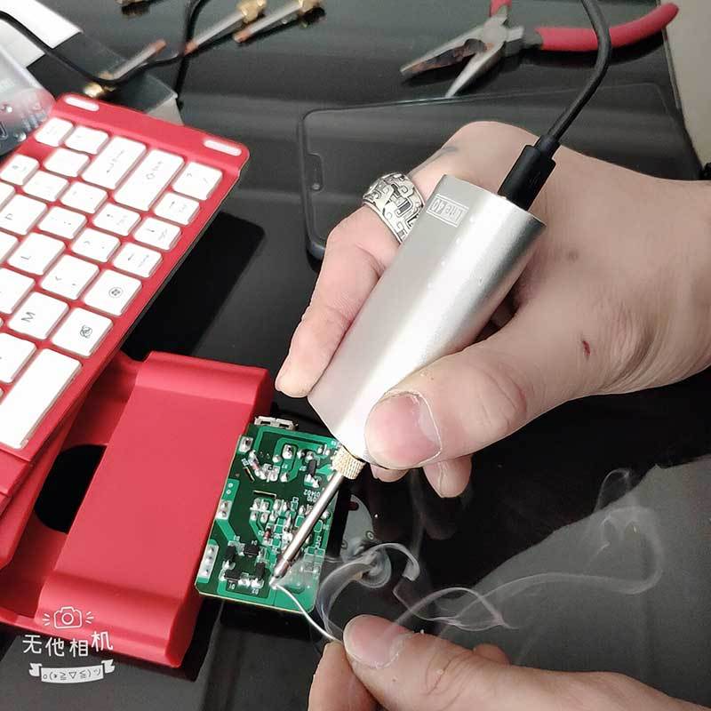 40W high power portable rechargeable soldering iron USB battery soldering iron 510 interface soldering iron tip