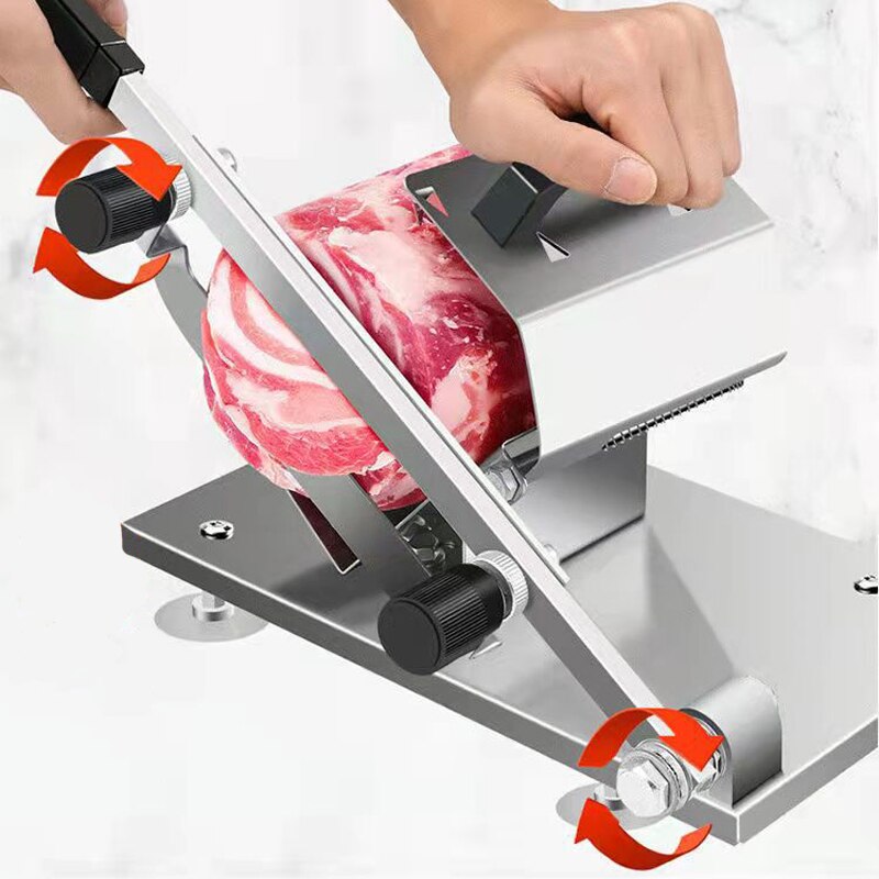 Commercial Household Manual Meat Slicer Lamb Beef Meatloaf Meat Cutting Machine Vegetable Mutton Rolls Hand Mincer Cutter