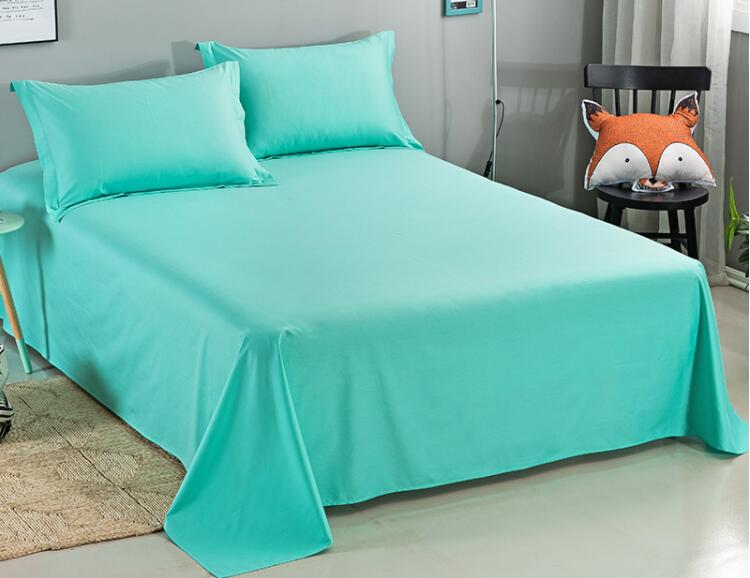 Drap de lit cototn 100% coton | Couleur unie, 40x40 133x82, 250cm x 250cm: Vert clair