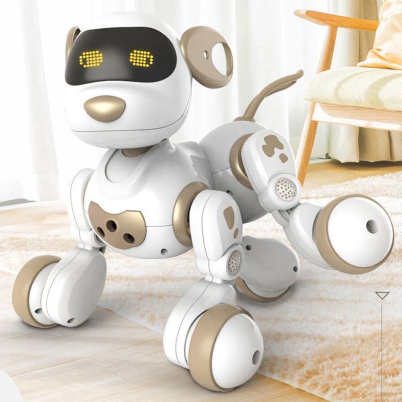 Le neng legetøj  k16a elektroniske dyr kæledyr rc robot hund stemme fjernbetjening legetøj musik sang legetøj smart robot til børn xmas