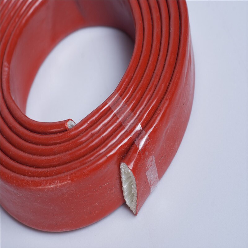 Manchon anti-feu haute température boîtier résistant aux hautes températures gaine ignifuge silicone caoutchouc fibre de verre pipe1M