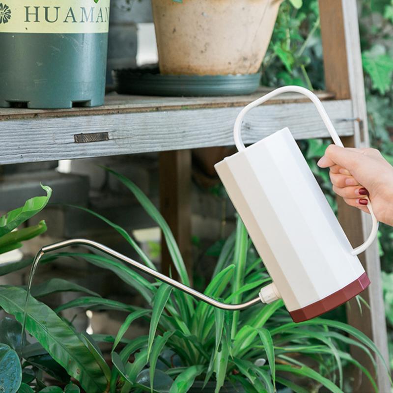1.2l vandkande bonsai blomster plantevandingsværktøj cylindrisk lang mundhåndtag planter sprinkler havearbejde værktøjer