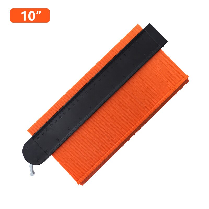 5 ''/10'' kontur Messgerät mit Metall sperren 130mm Erweitern Profil Messgerät Unregelmäßige bilden Duplizierer Fliesen Laminat fliesen Kennzeichnung Werkzeug: 10 Zoll Orange