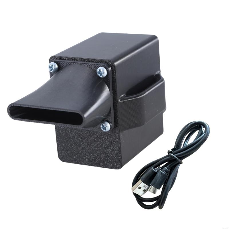 X37e luftblåsere elektrisk bærbar blåser grillstarter flammevifter kokk: Gull