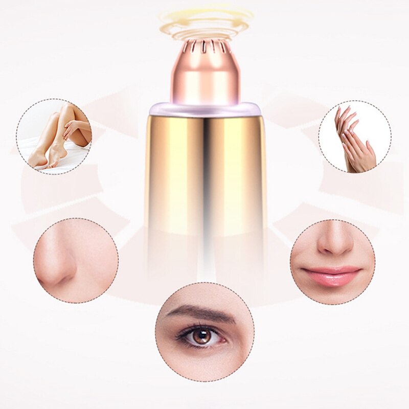 Draagbare, pijnloze usb elektrische wenkbrauwtrimmer, automatische wenkbrauw-epilator voor dames