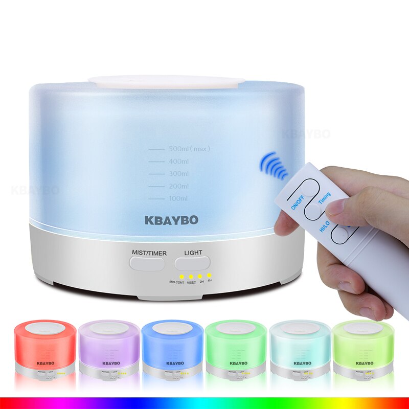 500Ml Ultrasone Air Aroma Luchtbevochtiger Ledver... Grandado