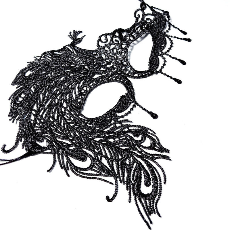 Masque en dentelle pour femmes noires 1 pièce | Sexy masques pour fête Halloween mascarade, masque de carnaval et Costumes vénitiens pour Mardi et Mardi anonyme
