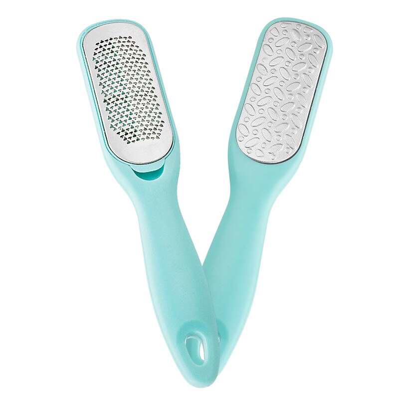 Noq Rvs Voet Bestand Metalen Dubbele Kanten Voet Scrub Voor Hakken Slijpen Pedicure Bestanden Voeten Cleaning Care Tools