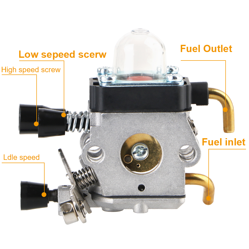 Carburador de alto desempenho para filtro de ar de óleo de motor de 2 tempos para Stihl FS55 FS55R FS55RC KM55 HL45KM55R FS38 acessório