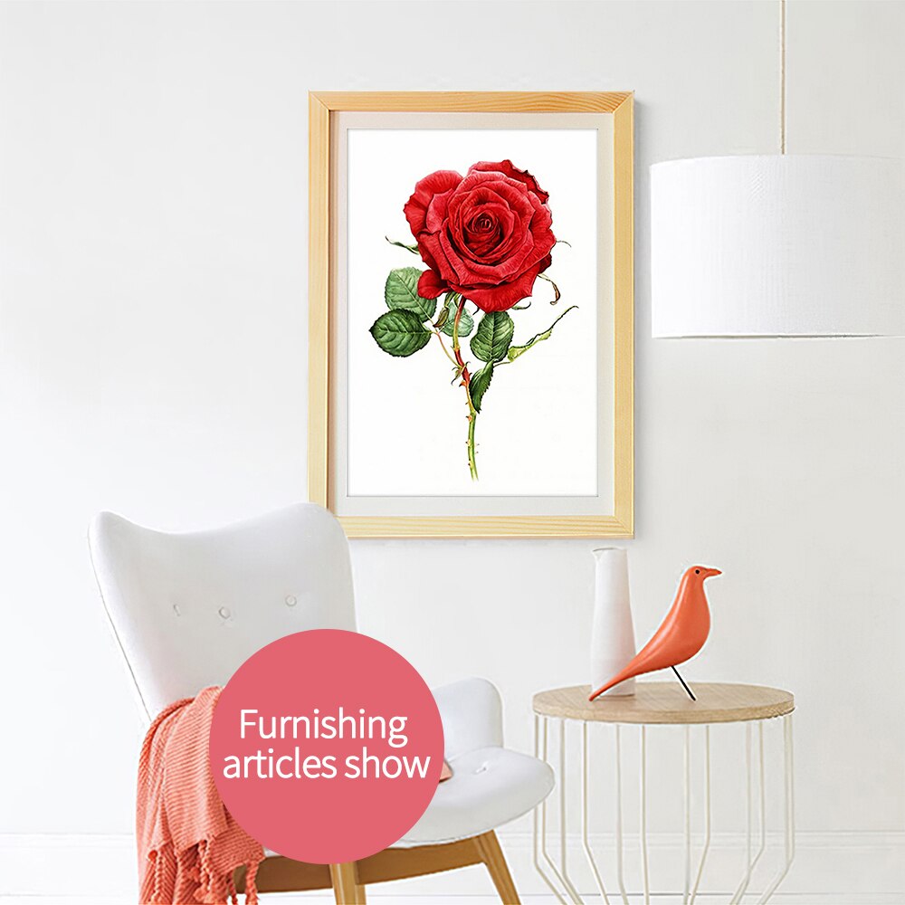 Wood Simple Modern Frame DIY Picture Frame Canvas Paintings Frames Diamond Photo Frame Art Wall Hanging Home Decor 30*40cm