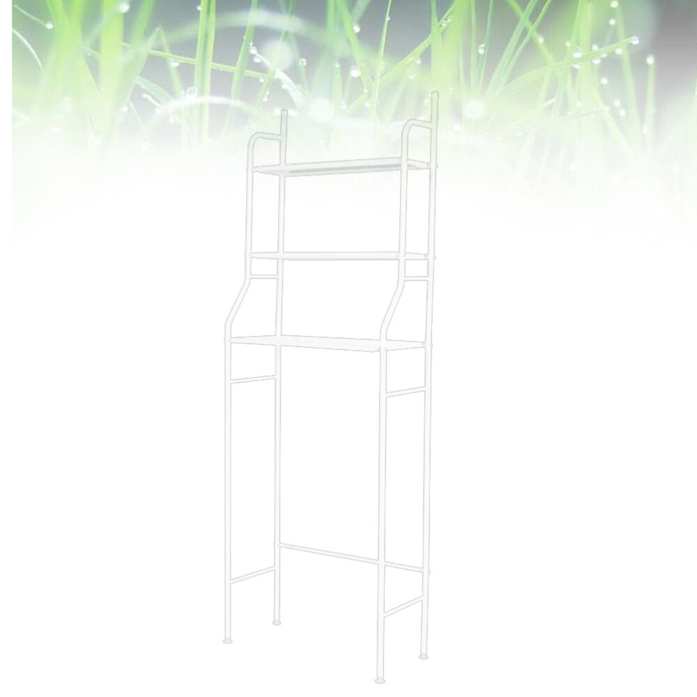 3 Tier Over the Toilet Storage Rack Space Saving Bathroom Kitchen Organizer(White)