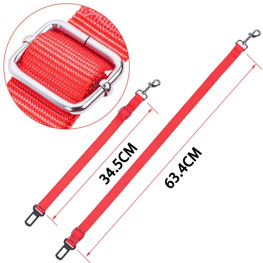 Verstelbare Pet Hond Kat Autogordel Veiligheid Leads Voertuig Veiligheidsgordel Harnas