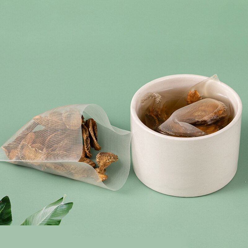 1000pcs/lot Nylon Tea Bag Heat Sealable Pyramid Tea Filters Semi-transparent Empty Teabags 5.8*7cm 6.5*8cm