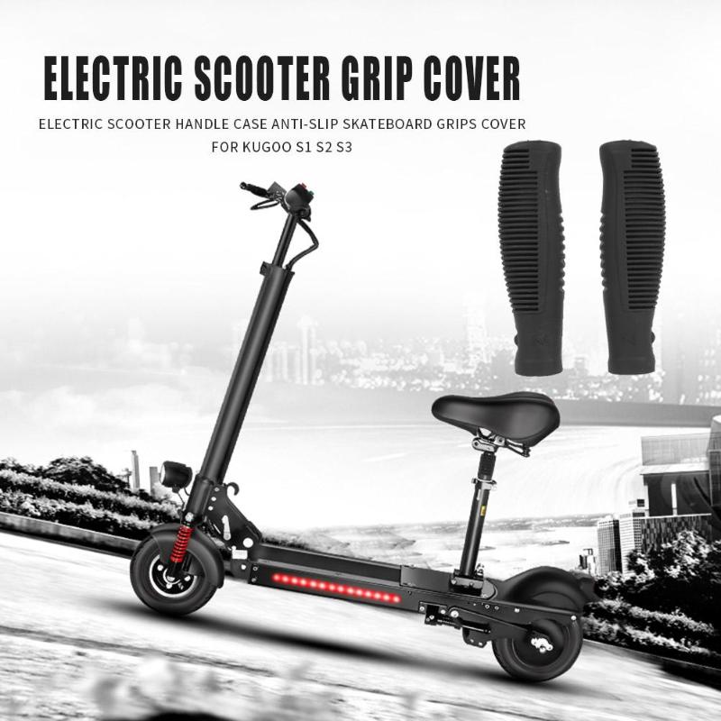 2Pcs Elektrische Scooter Handvat Beschermhoes Siliconen Skateboard Anti-Slip Grips Cover Voor Kugoo S1 S2 S3