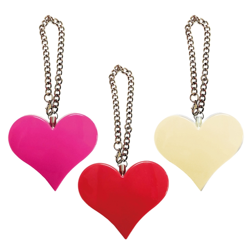 130DB Personal Alarm Attack Alarm Heart Shape Personal Security Alarm Keychain Emergency Self D efense Siren