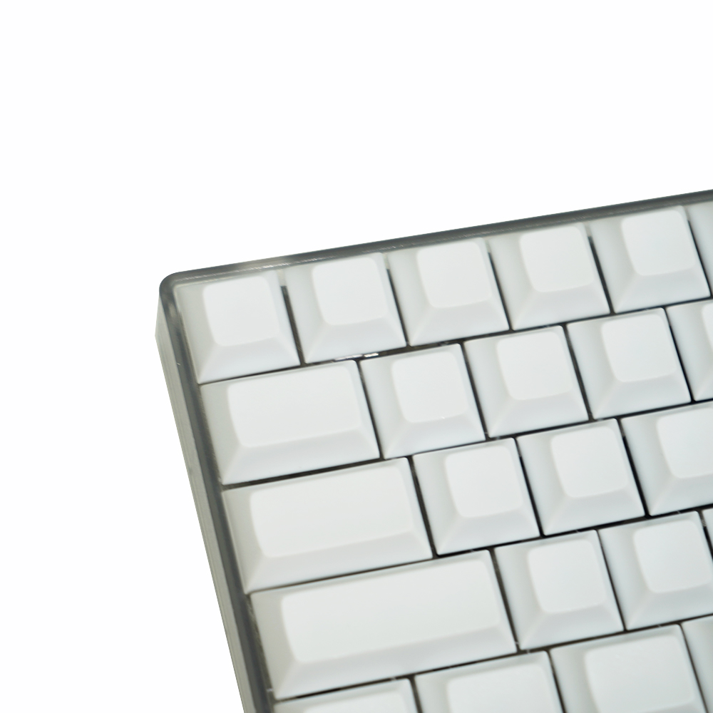 77-Tasten-einstellen, Schwarz, Weiß, Grau, mechanische Tastatur, leere Tastenkappen ohne Charakter, individuelle Tastatur, DSA-Profil-Tastenkappen