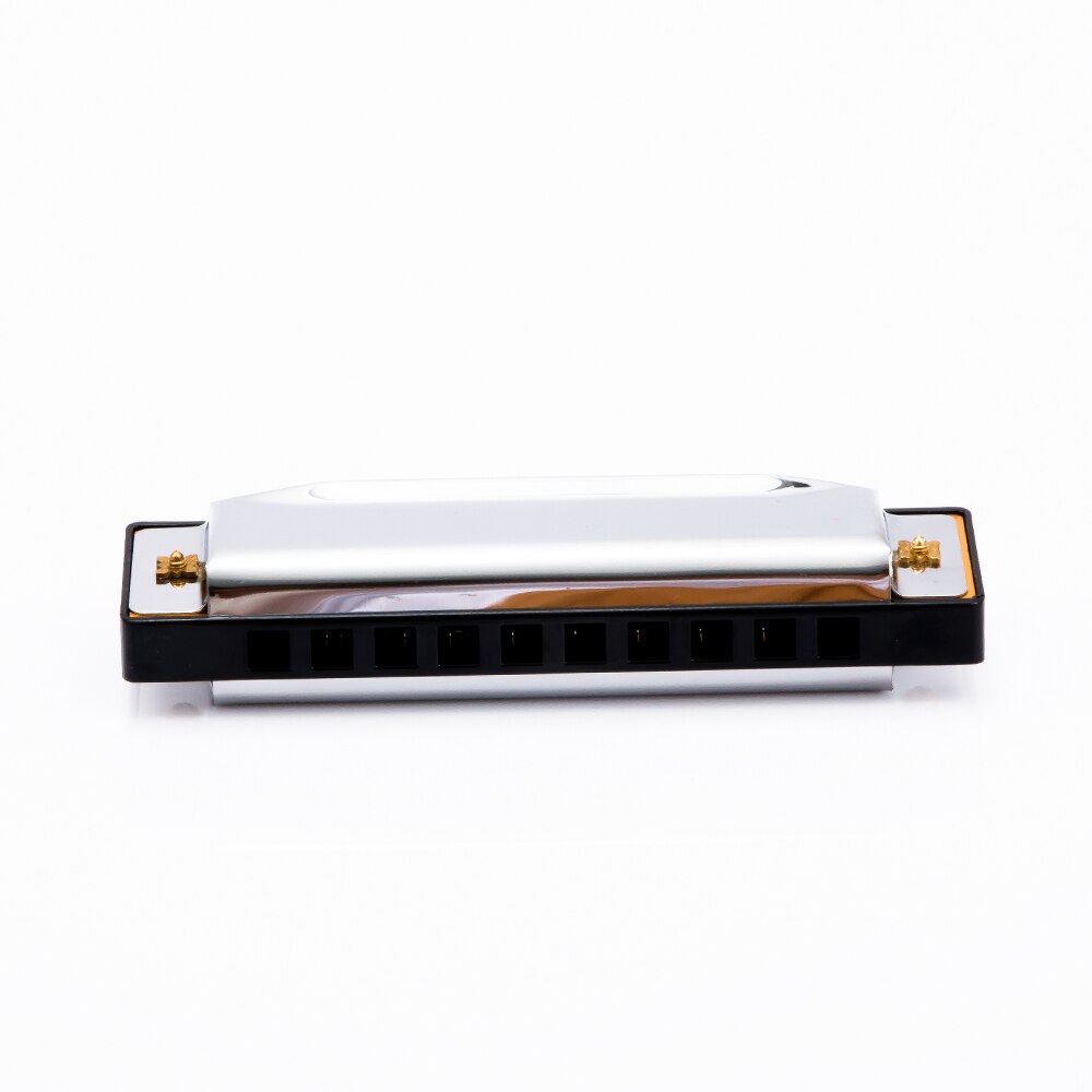 Blues Harmonica 10 Gaten 20 Tone Sleutel Van C Blues Jazz Rock Folk Muziekinstrument Diatonische Harp Roestvrij Staal Met case