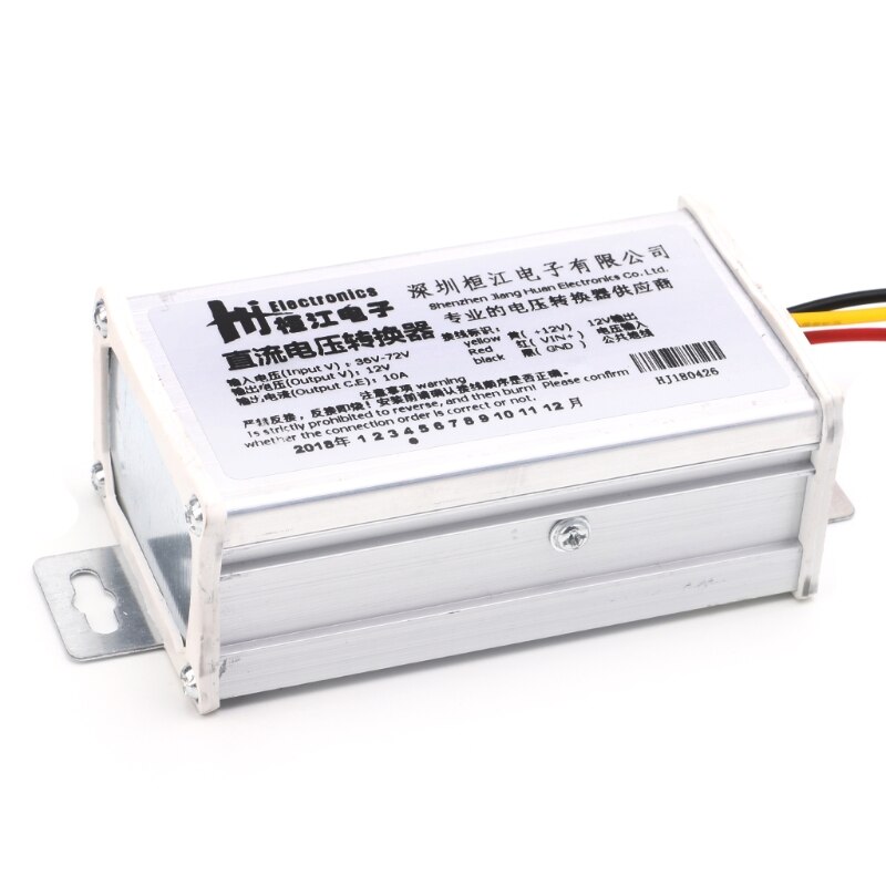 DC 36V 48V 72V To 12V 10A 120W Converter Adapter Transformer For E-bike Electric M5TB