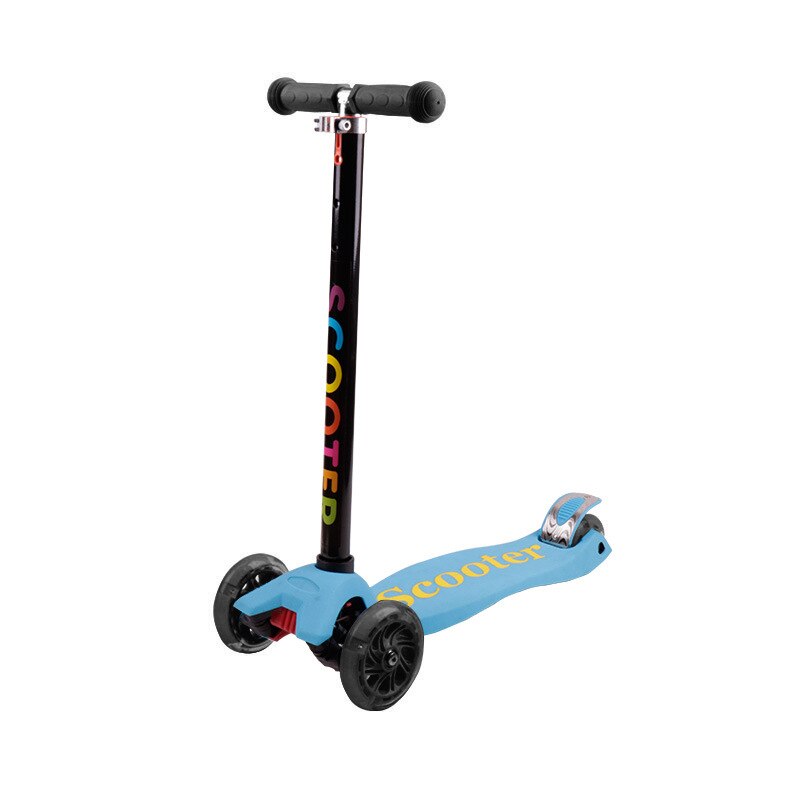 Patinete eléctrico para niños, patinete de estilo T con asa, juguete para exteriores: blue