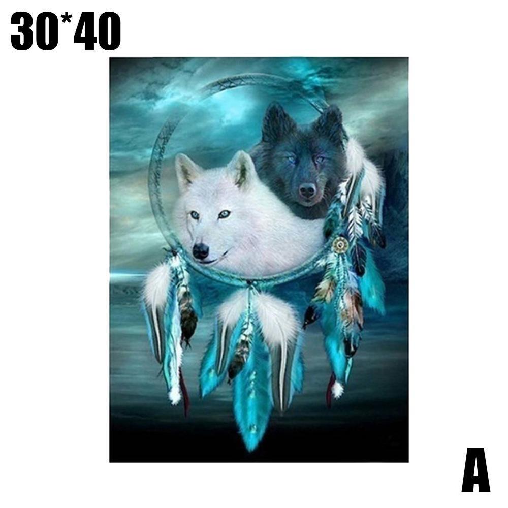 Diamond Painting Wolf, DIY 5D Diamond Painting Kit Boom 5D