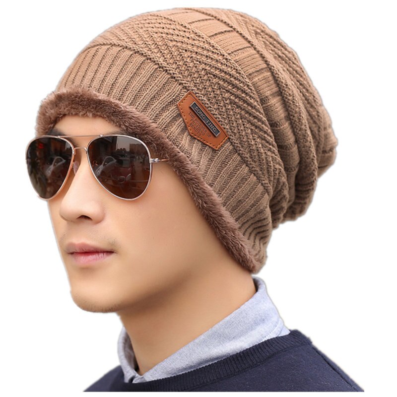 SANDMAN ajouter laine coton hiver chapeau tricot casquette hiver chapeaux pour hommes femmes tricoté chapeau fourrure bonnets tricot chapeau Skullies