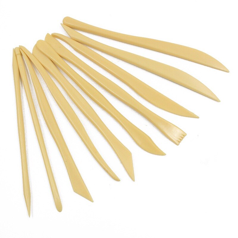 10 PCS Clay Sculpting Tools Pottery Carving Tool Set Wooden Modeling