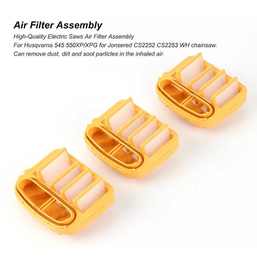 Chainsaw Air Filter Assembly For Husqvarna 545 550XP / XPG For Jonsered CS2252 CS2253 WH Air Filter Assembly Accessories